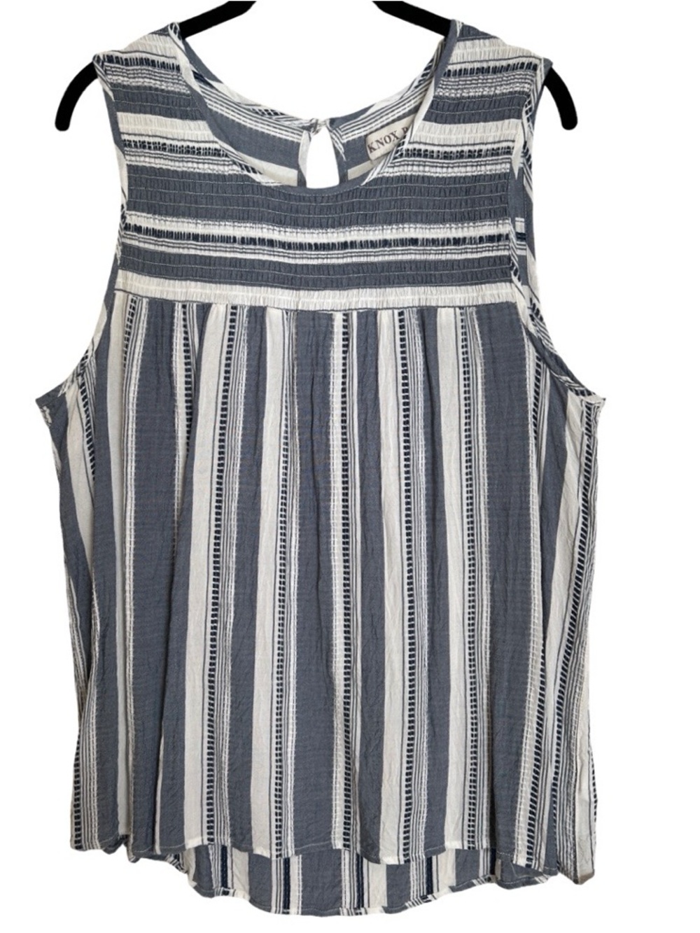 Ladies Knox Rose striped tank SZ XL X-Large
